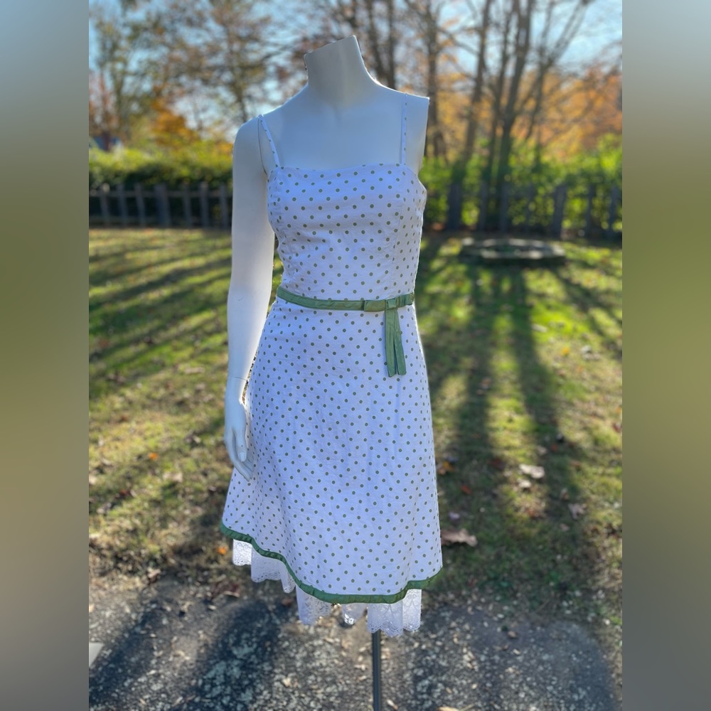 BCX Spaghetti Strap Polka Dot Women’s Size 11 Dress